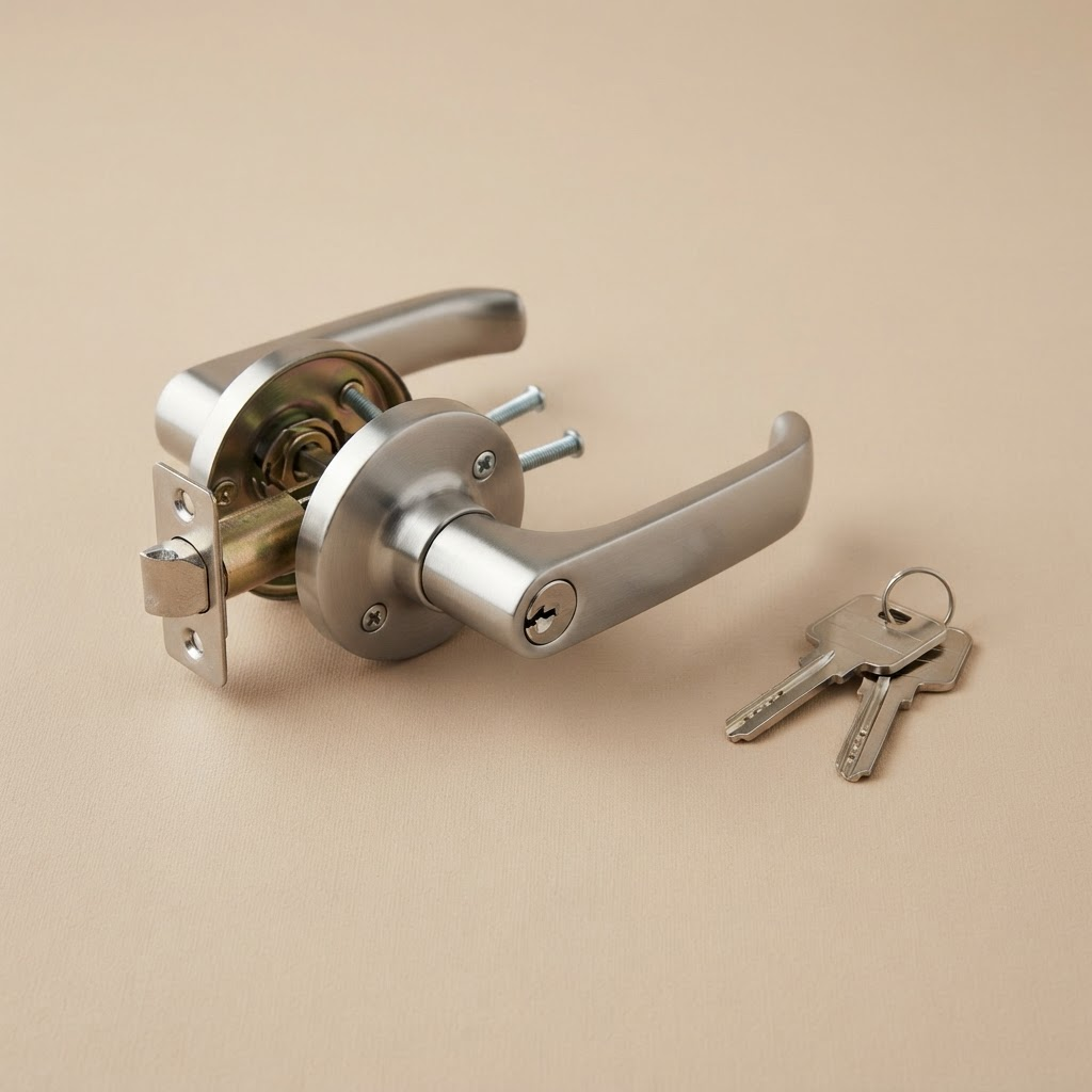 Stainless door lock set